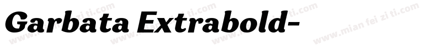 Garbata Extrabold字体转换